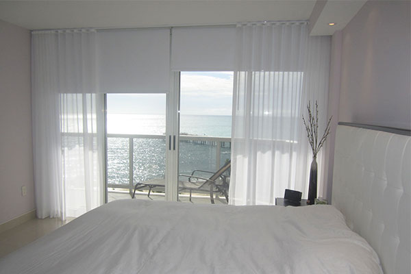 Ripple Fold Shades Installed in Ocean Front Home